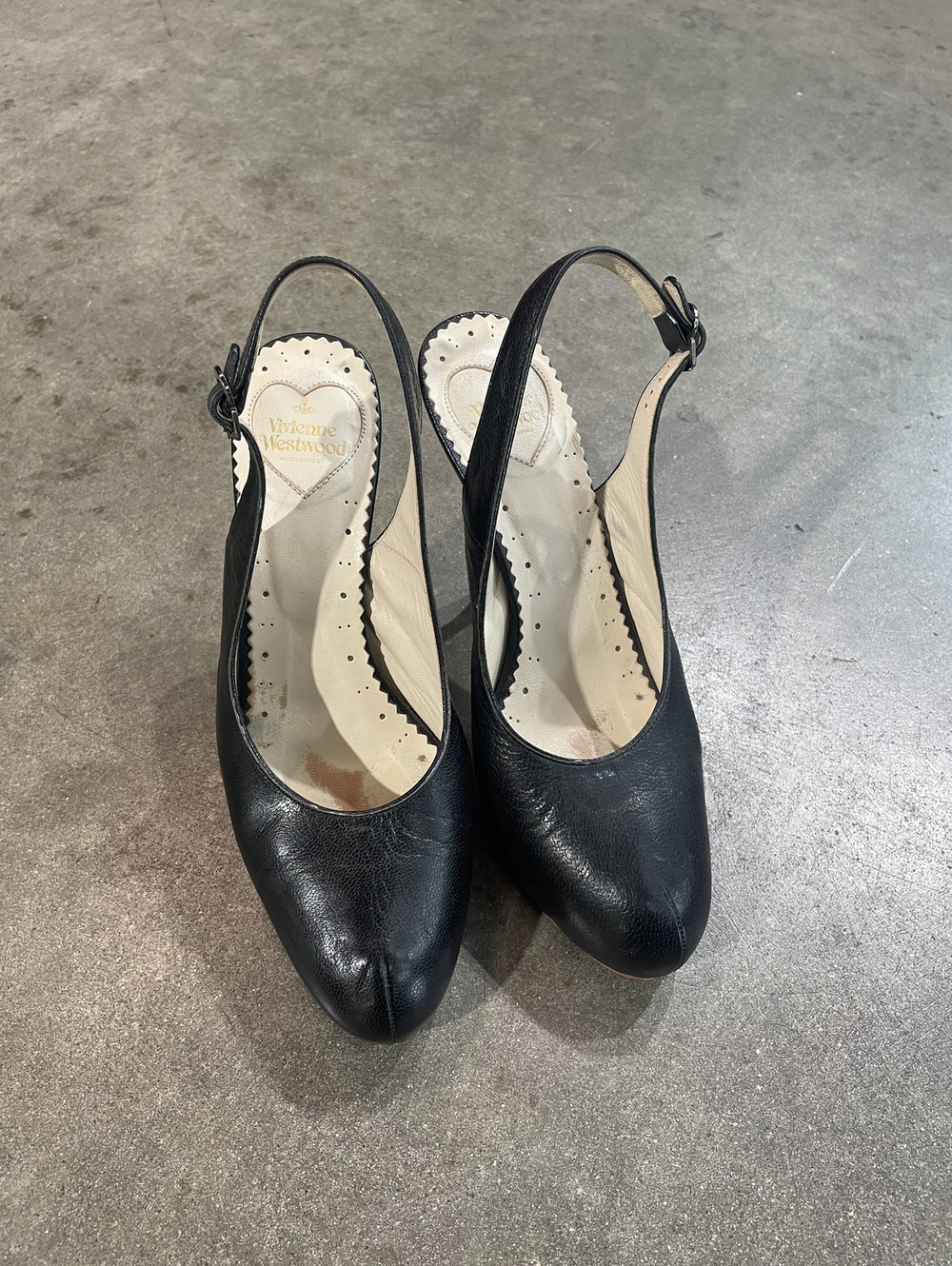 Vivienne Westwood Black Leather Heels Size 5